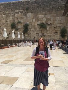 At the Western Wall. Said was an origami prayer and a folded message left