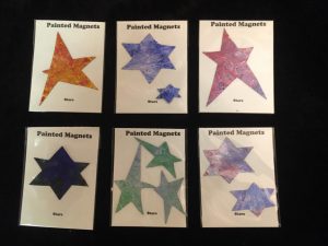 Painted magnet stars