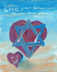 Love Your Fellow with Central Star of David | $75