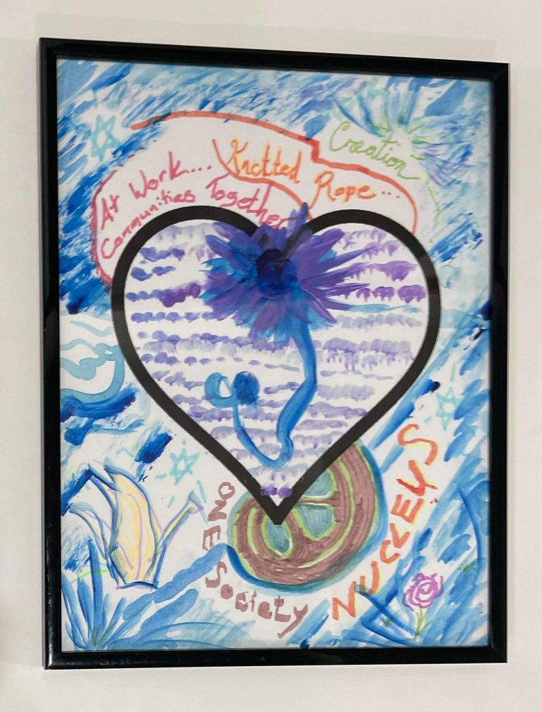 Pen work by Lisa B. Corfman and paint by Tamara Safford | Heart Art 7