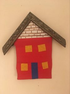 House with Frame Sample Roof