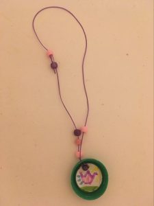 Milk Cap Pendant on a Chain